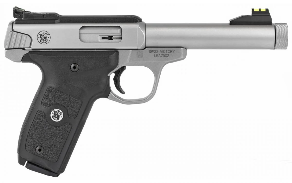 Smith & Wesson SW22 Victory Threaded Barrel .22 LR Stainless Pistol