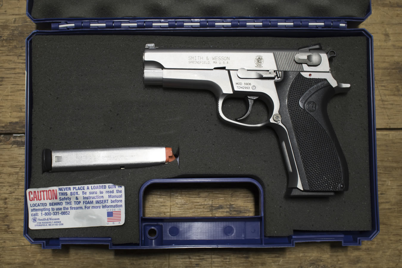 Smith & Wesson 5906 9mm Police Trade-In Pistol, Very Good Condition