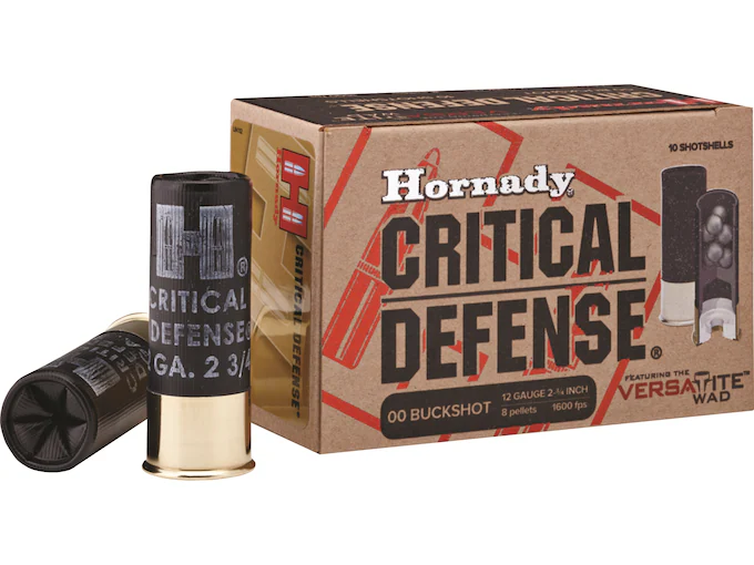 New Hornady Critical Defense 12 Gauge Buckshot Ammo 2-3/4″ for sale