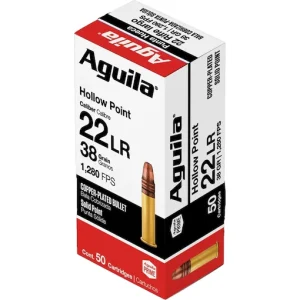 Aguila Super Extra High Velocity 22LR Ammo 38 Grain Plated Hollow Point - Fast Ship