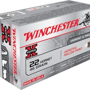 Winchester Super X 22 Hornet Ammo 46 Grain Jacketed Hollow Point 200 rounds For Sale for sale