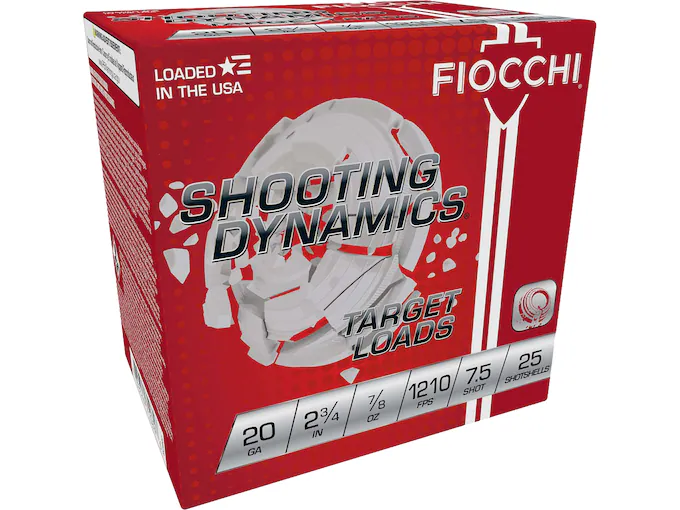 Real Fiocchi Shooting Dynamics 20 Gauge Ammo 250rounds for sale