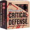 Order Hornady Critical Defense 9mm Luger Ammo 115 Grain Hornady FTX Polymer Tip Box of 200 rounds Online for sale