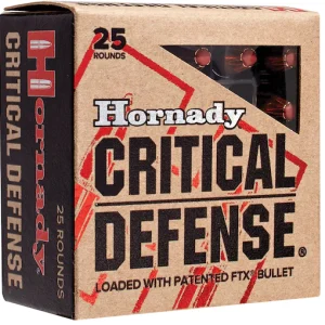 Order Hornady Critical Defense 9mm Luger Ammo 115 Grain Hornady FTX Polymer Tip Box of 200 rounds Online for sale
