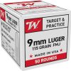 Federal Premium Personal Defense 9mm Luger +P Ammo 124 Grain Federal HST Jacketed Hollow Point 200 Rounds - Fast Ship for sale