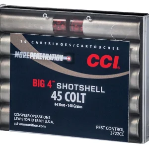In Stock: CCI Big 4 Shotshell 45 Colt (Long Colt) Ammo 140 Grain Lead Shot 200 rounds