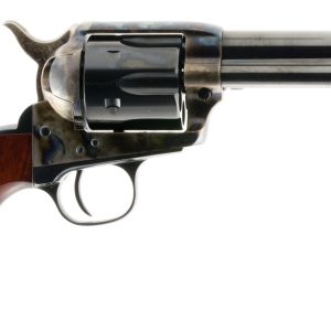 Taylors & Company 550887 1873 Cattleman Uberti 45 Colt (Long Colt) 6 Shot 4.75″ Blued Round Barrel & Cylinder, Color Case Hardened Steel Frame, Walnut Navy Style Grip, Exposed Hammer