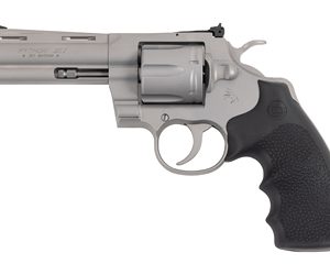 Colt Python 4.25 in. Bead-Blasted Stainless, Hogue Grip