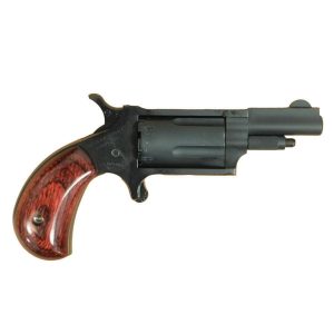 NAA 22M Mini Revolver Handgun .22 Magnum 5rd Capacity 1.625″ Barrel Stealth Grey with Rose Grip